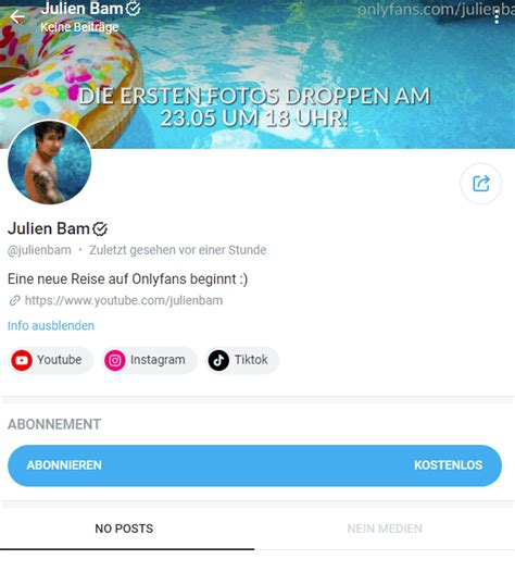 onlyfans julien bam|r/julienbam